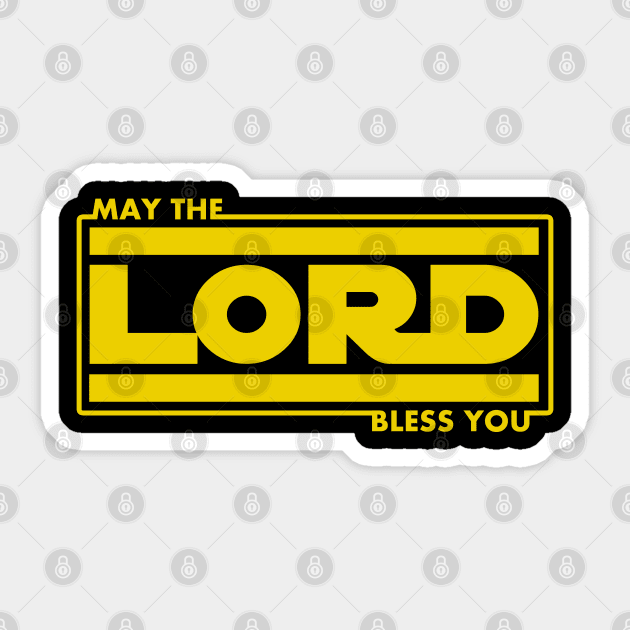 May The Lord Bless You Faith Based Christian Sticker by sacredoriginals